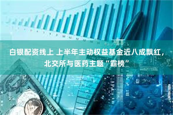 白银配资线上 上半年主动权益基金近八成飘红，北交所与医药主题“霸榜”