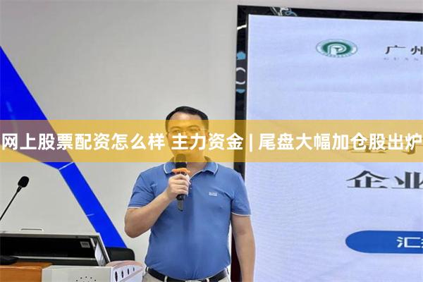 网上股票配资怎么样 主力资金 | 尾盘大幅加仓股出炉